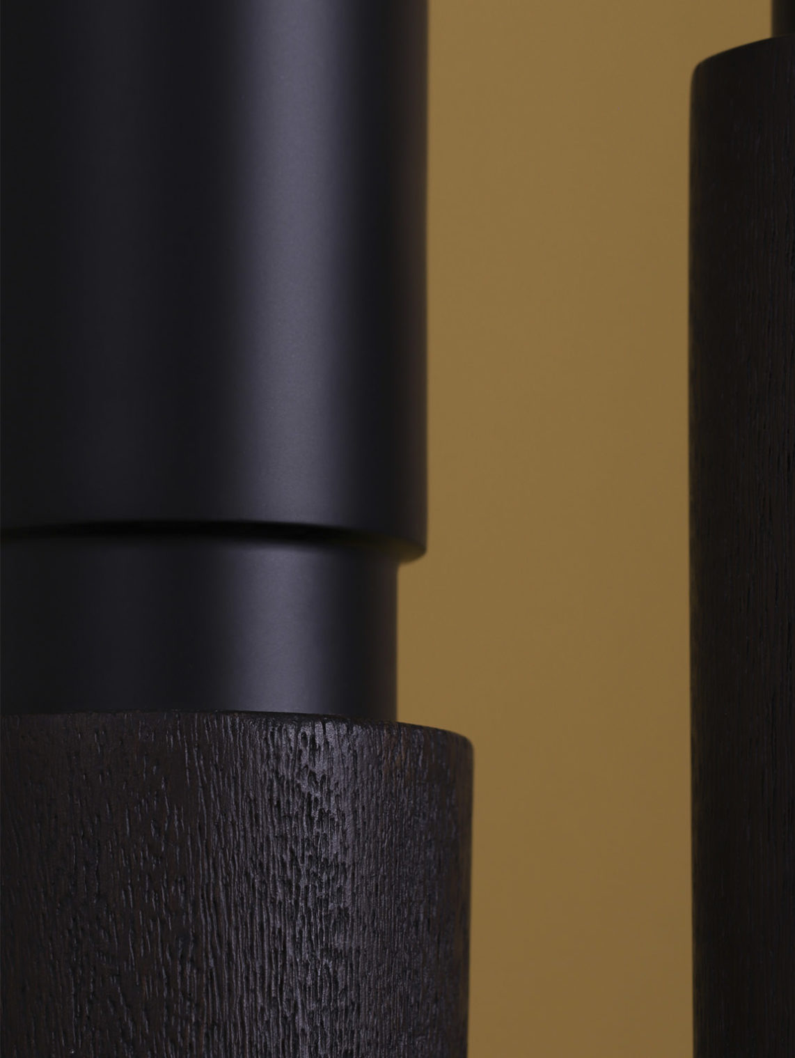 detail of the pendant lamp by David Pompa, a darker color range