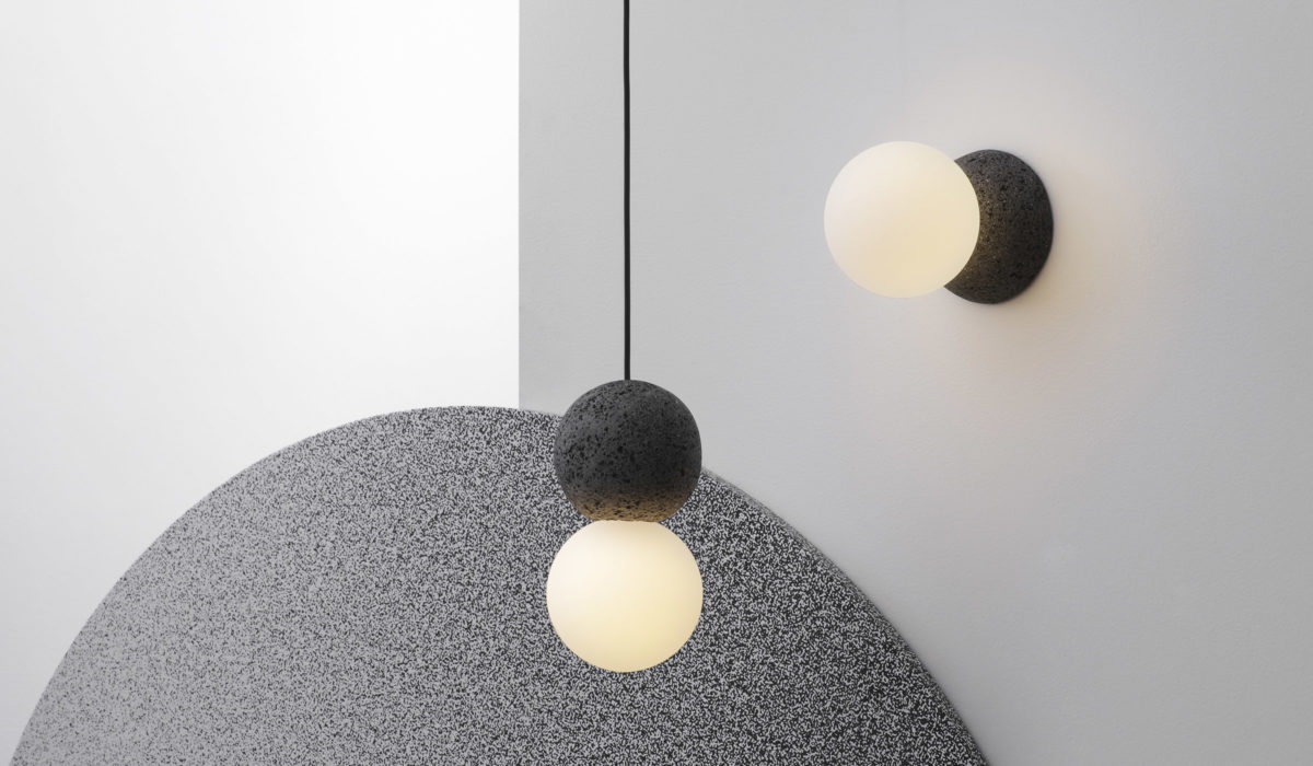 Combination of Origo pendant and wall lamps