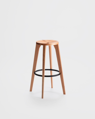 tall oak dovetail barstool