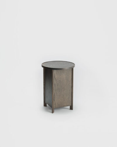 sake side table smoked oak