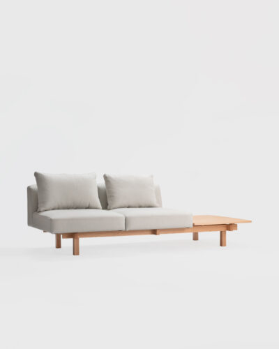 raft sofa oak ariake