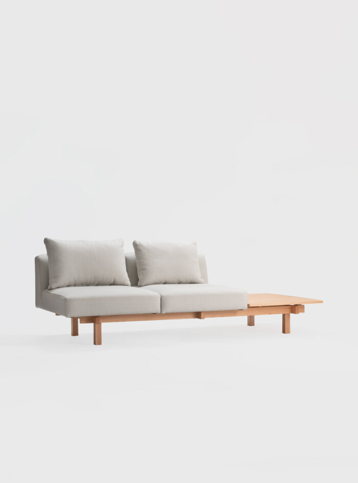 raft sofa oak ariake