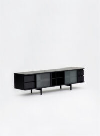 rikyu media console sumi ash ariake