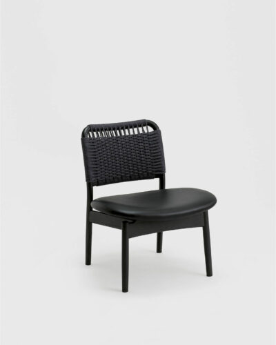 saga low chair sumi ash