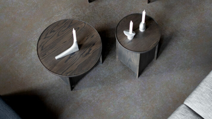 smoked oak sake tables