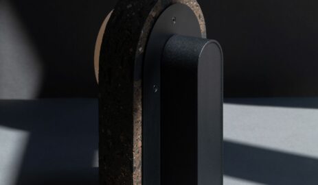 Back picture of black Ambra Toba Table - Studio David Pompa - LES VRAIS